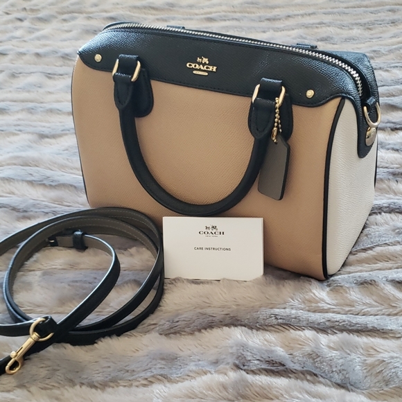Coach Handbags - Coach Leather Colorblock Mini Bennett Bag